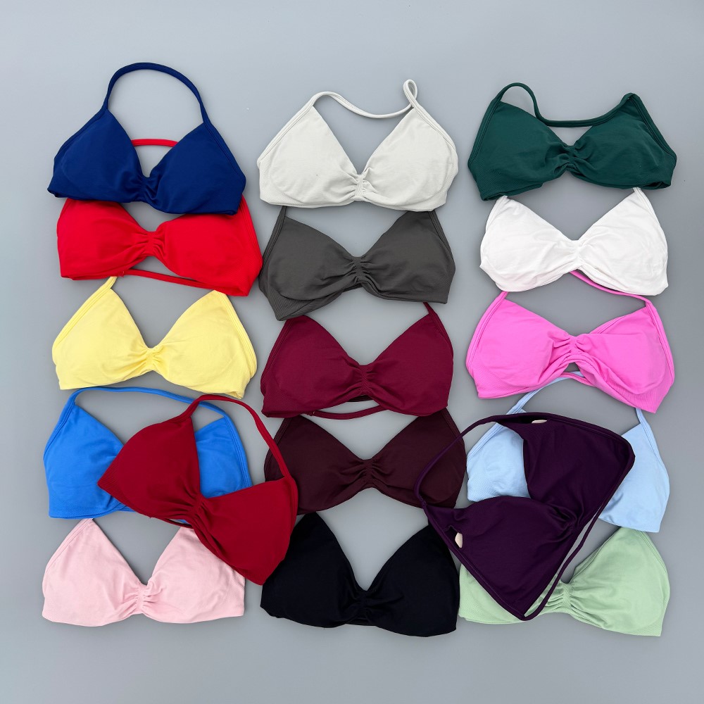 Push Up Bra Padded - Bra Olahraga Wanita dengan Tali Tipis,