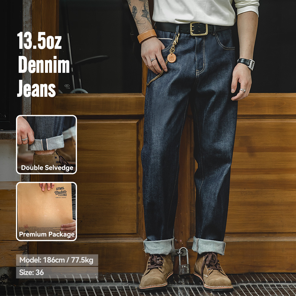 Levis Jeans 501 - Celana Jeans Denim Mentah Selvedge Berat