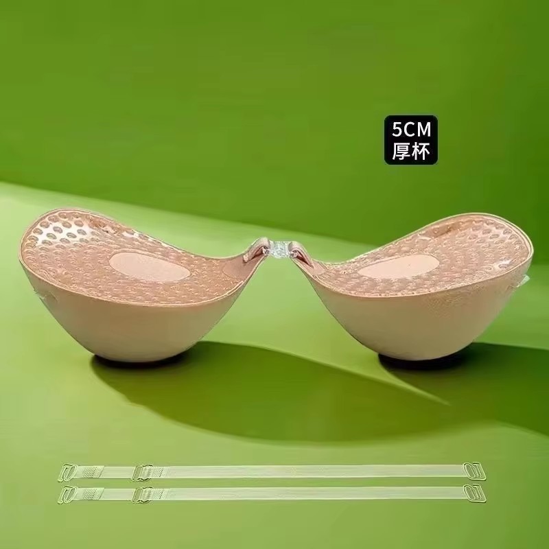 Push Up Bra Padded - Bra Perekat Silikon Tebal 5cm, Bernapas,