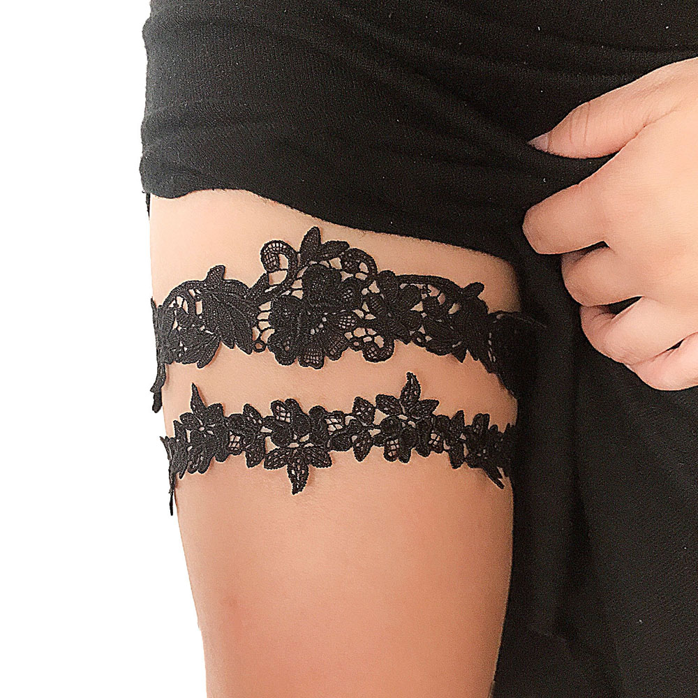 K02 Fashion Sabuk Garter renda - Garter Belt Set ulasan dan harga