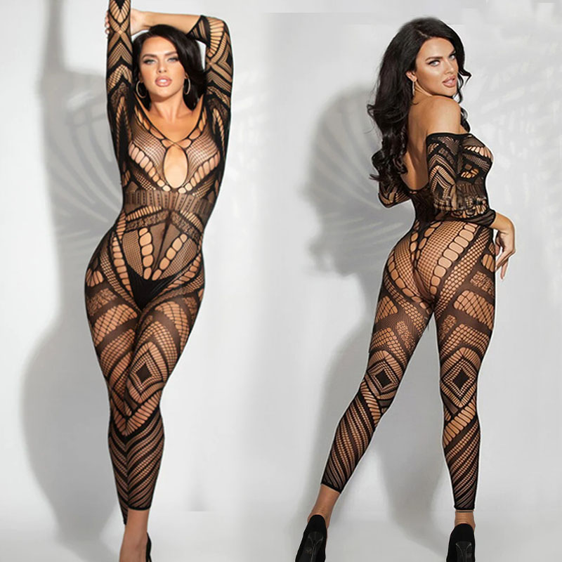 Stoking Jala Seksi Porno Pakai - Bodystocking Fishnet ulasan dan harga