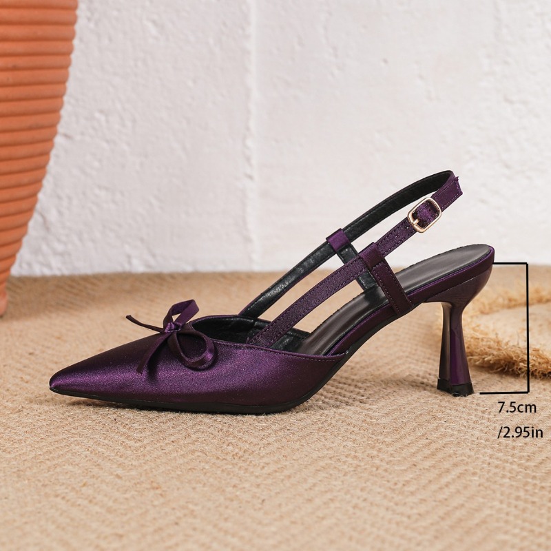 Sepatu Wanita Elegan Warna Ung - Slip Dress Satin ulasan dan harga