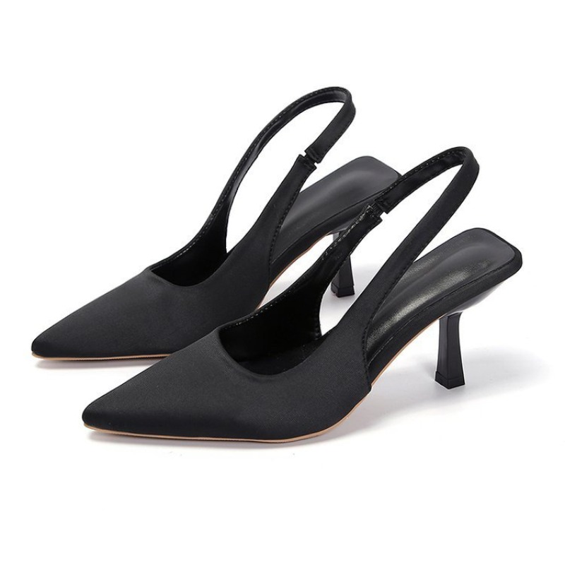 Sepatu Wanita Elegan Berujung  - Slip Dress Satin ulasan dan harga