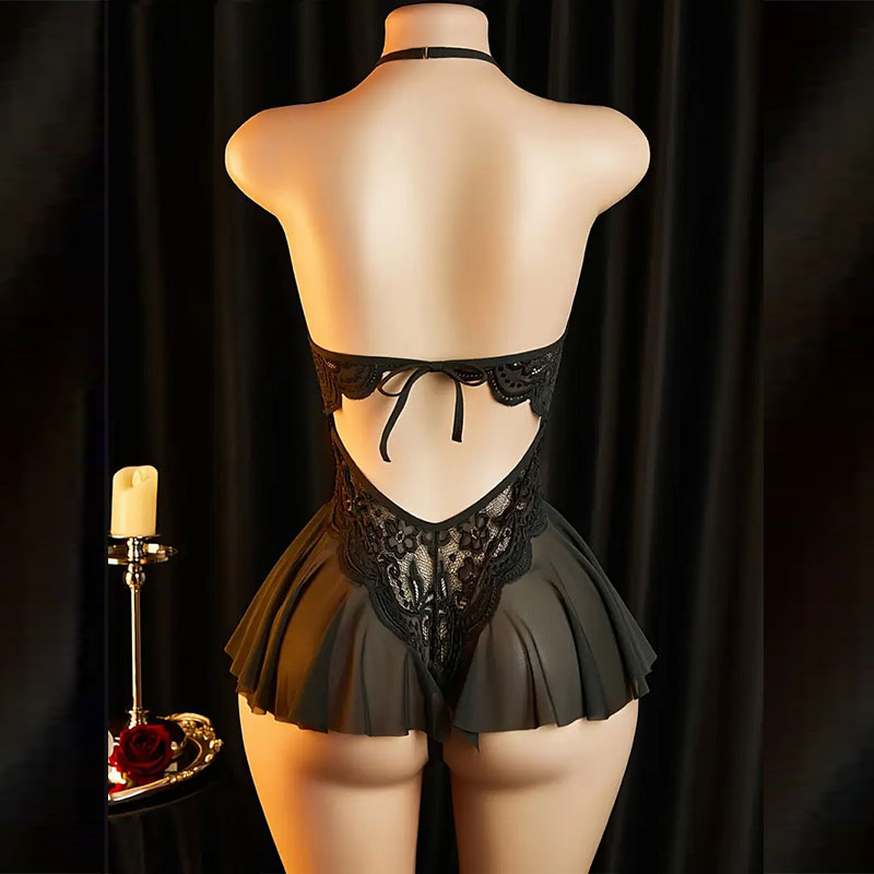 Lingerie Seksi Tanpa Crotch un - Bodystocking Fishnet ulasan dan harga