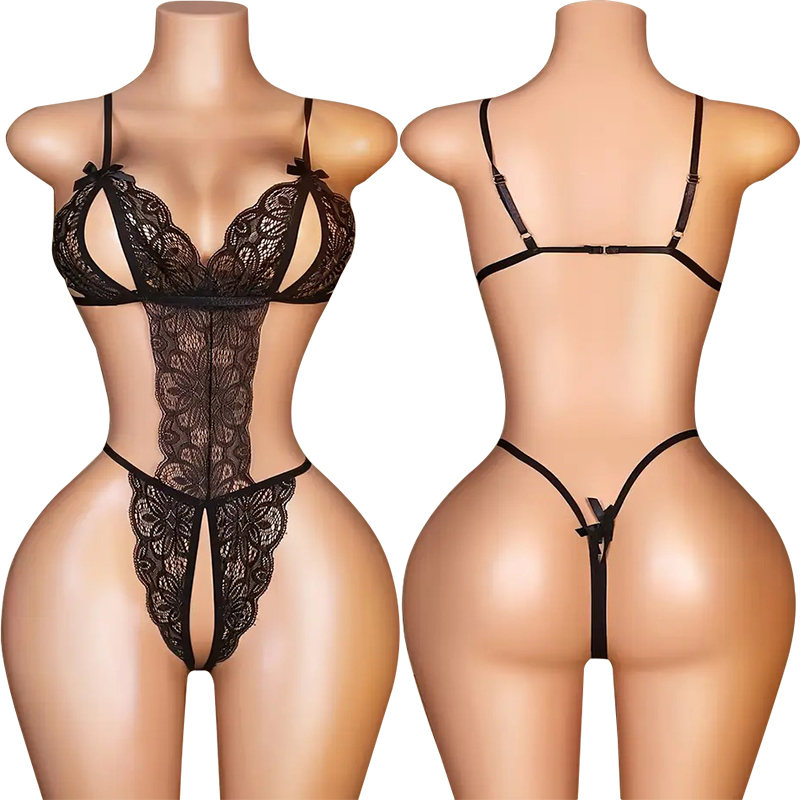 Lingerie Seksi Tanpa Crotch un - Bodystocking Fishnet ulasan dan harga